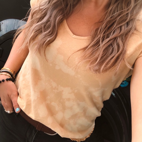 Bleached Redford Hem Tee - Picture 1 of 2